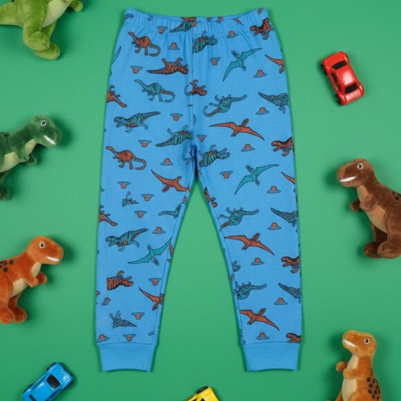 Blue Dinosaur Kids Pajama Top – Playful and Comfortable Nightwear - Picture 3 of 4